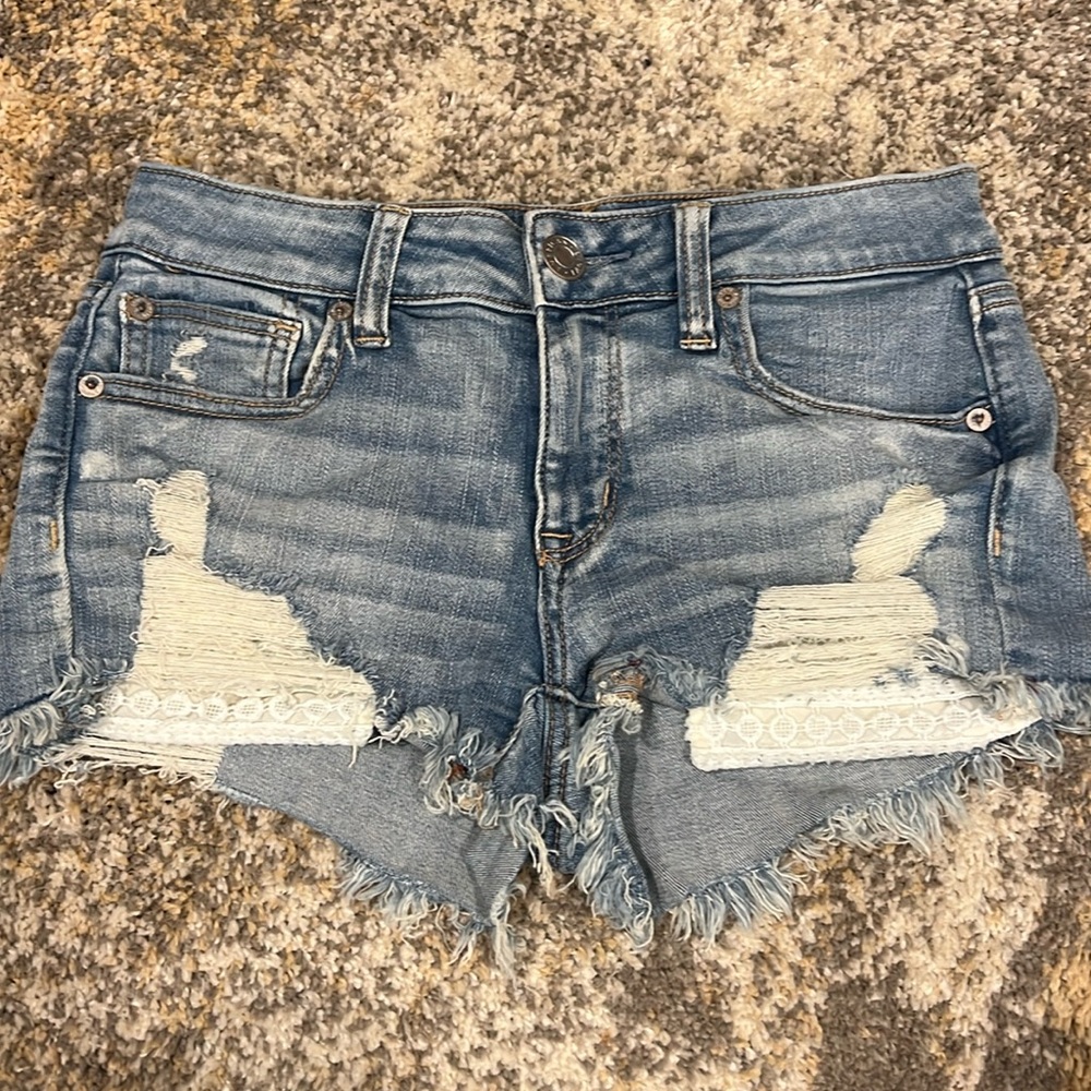 American eagle jean shorts